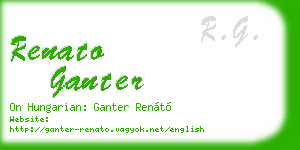 renato ganter business card